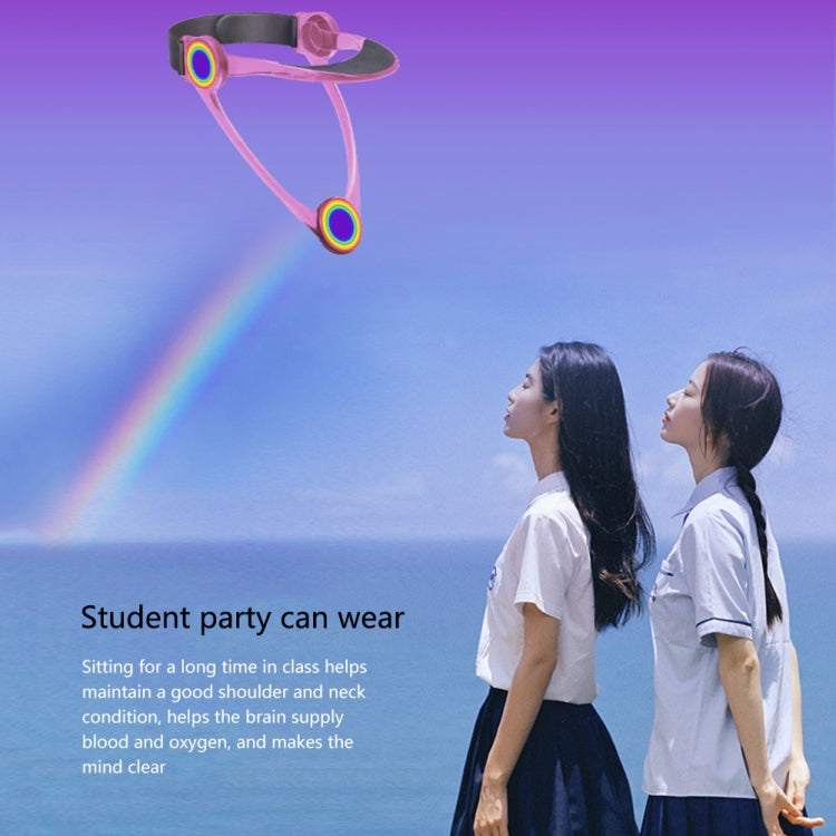 Adult Adjustable Neck Brace Household Cervical Spine Correction Protector(Pink)