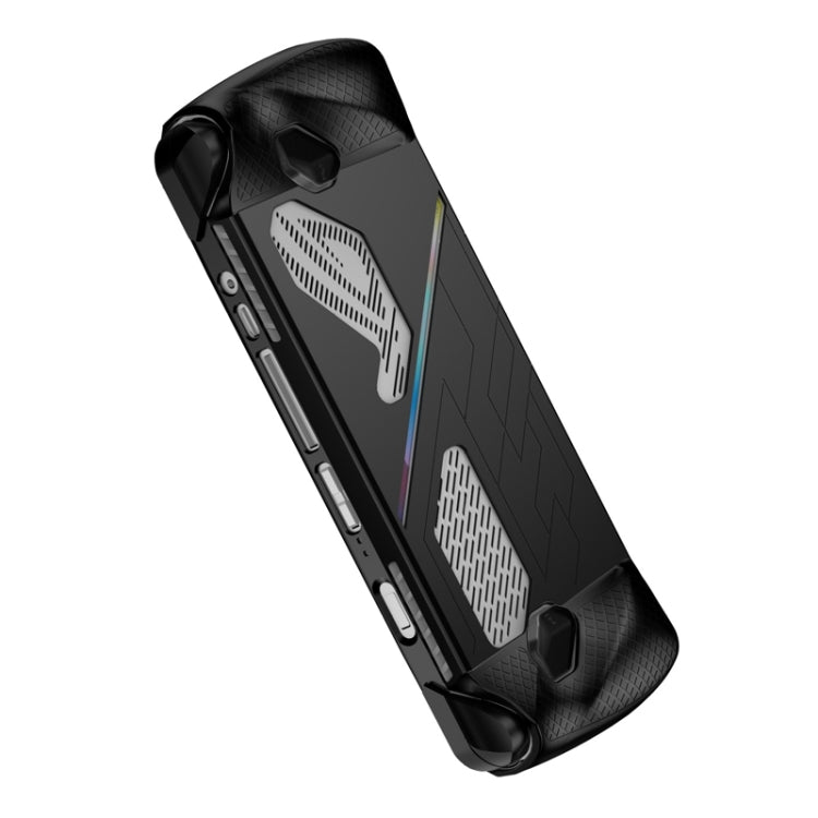 For ASUS ROG Ally Game Console Silicone Protective Cover Spray Oil Case, Silicone Cover Black