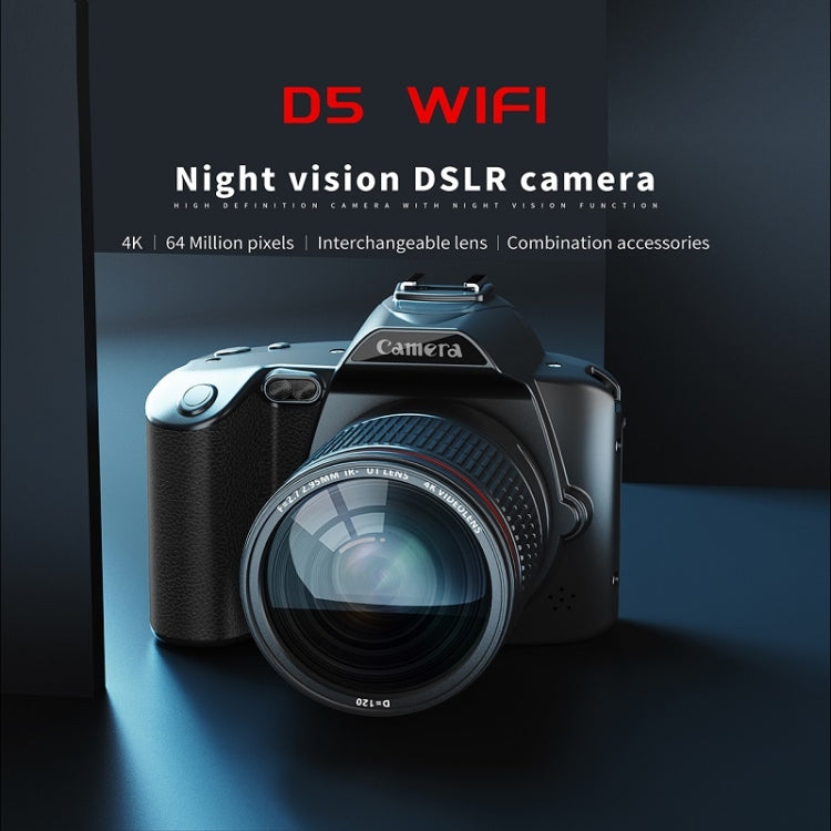 Dual-camera  64 Million Pixel High-definition WIFI Digital Camera Standard+Fill Light