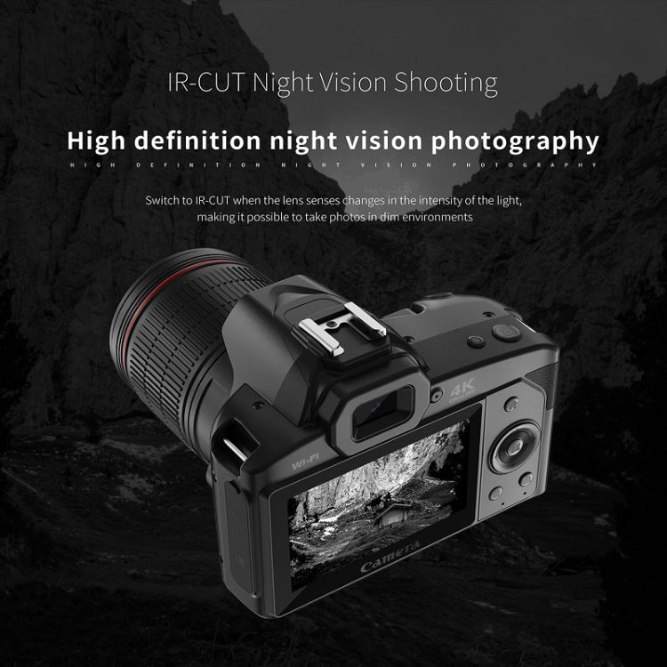 Dual-camera  64 Million Pixel High-definition WIFI Digital Camera Standard+Fill Light