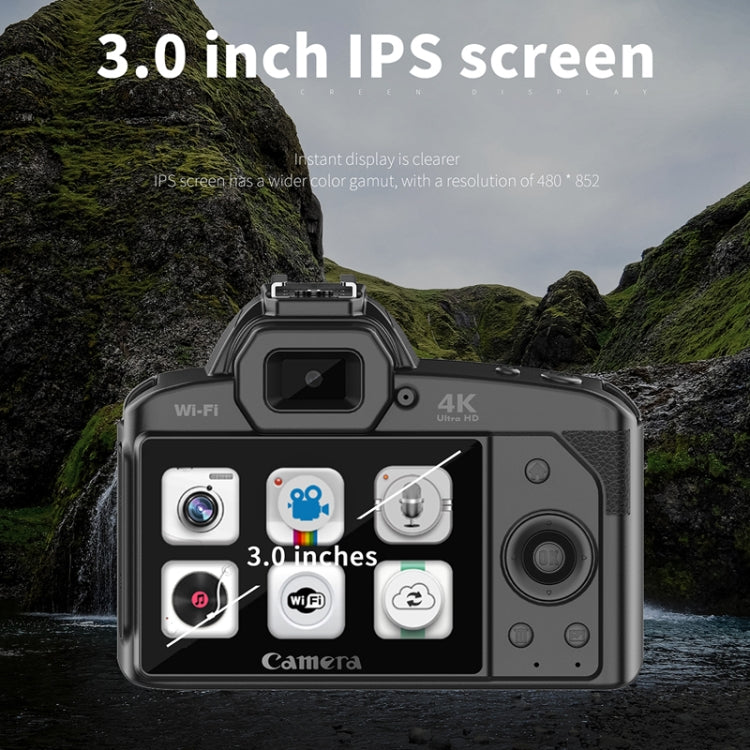 Dual-camera  64 Million Pixel High-definition WIFI Digital Camera Standard+Fill Light