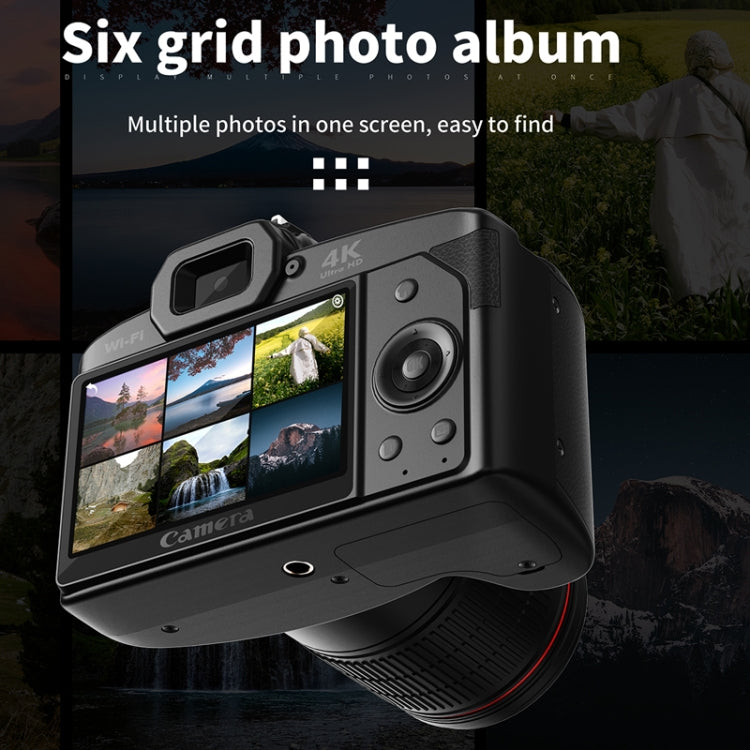 Dual-camera  64 Million Pixel High-definition WIFI Digital Camera Standard+Fill Light