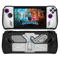 For ASUS Rog Ally Game Console PC+TPU Protective Case Cover With Bracket, PC+TPU  Black+Transparent