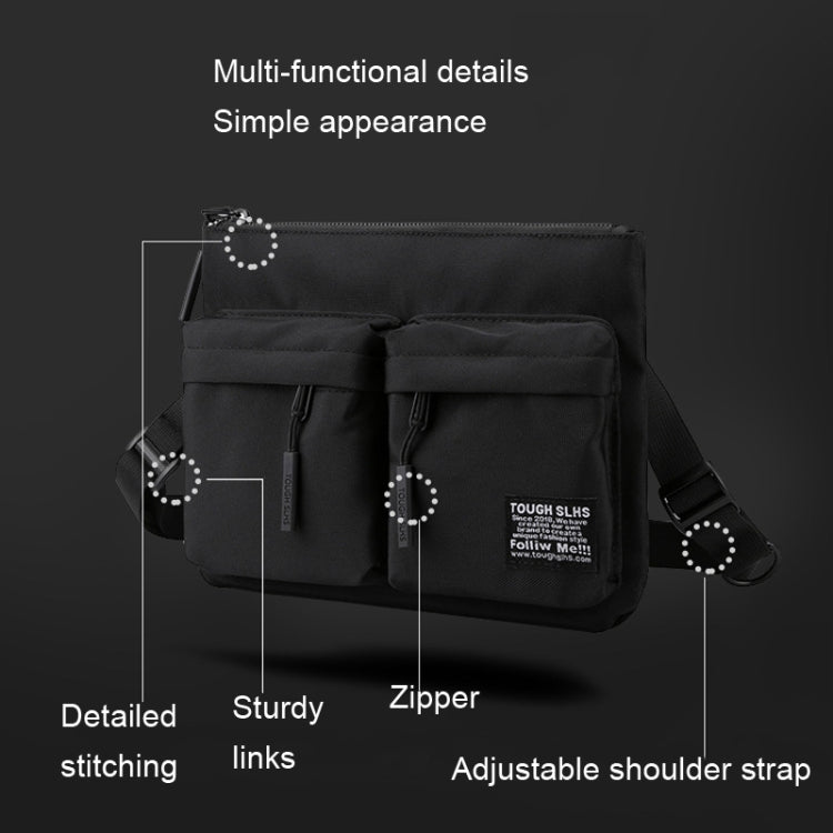 WEPOWER Men Chest Bag Leisure Sports Shoulder Bag(Dark Blue)