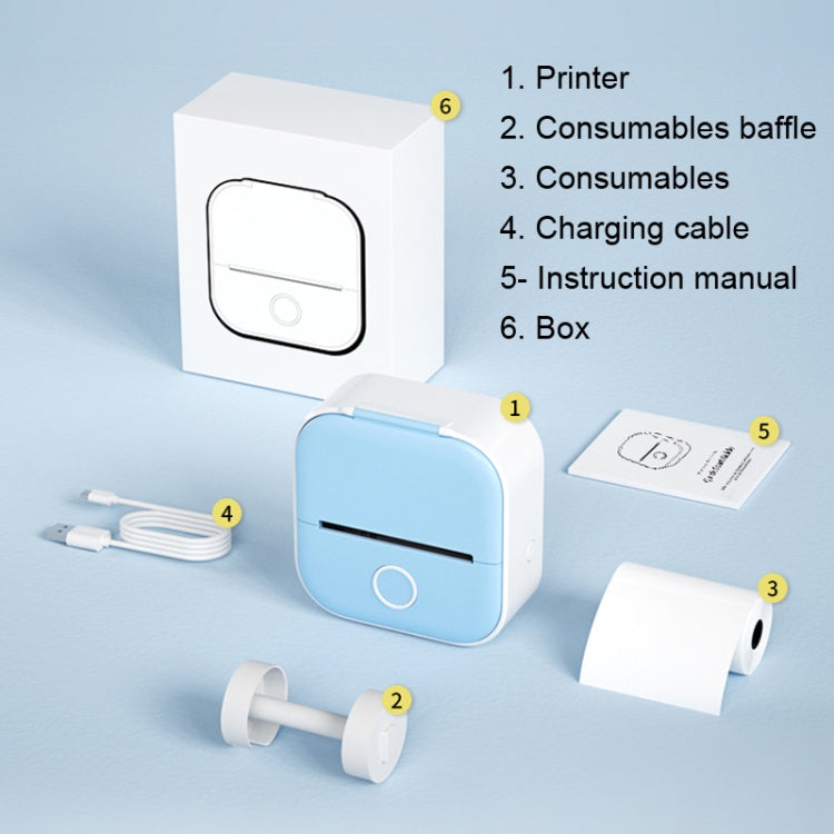 Phomemo T02 Standard Error Mini Pocket Small Portable Bluetooth Phone Photo Label Thermal Printer