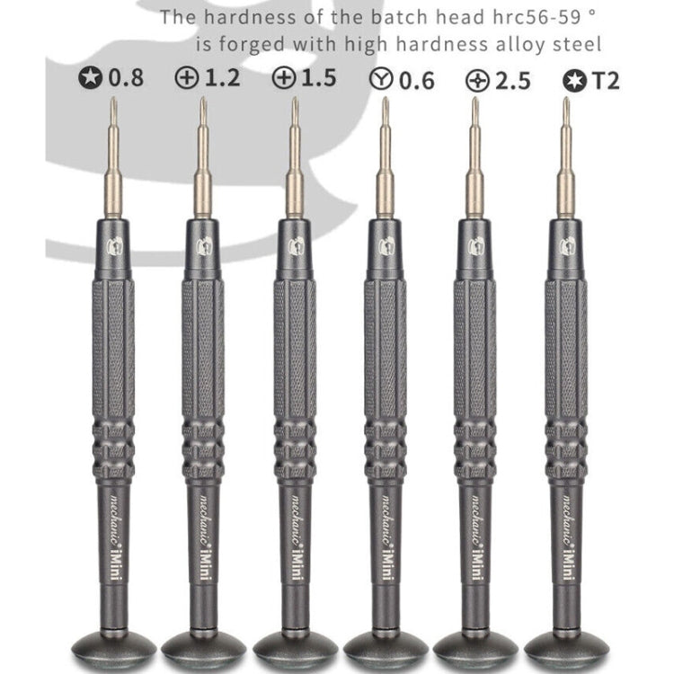 MECHANIC iMini Series Mobile Phone Repair Glasses Screw Batch Clock Tool, Series: T2