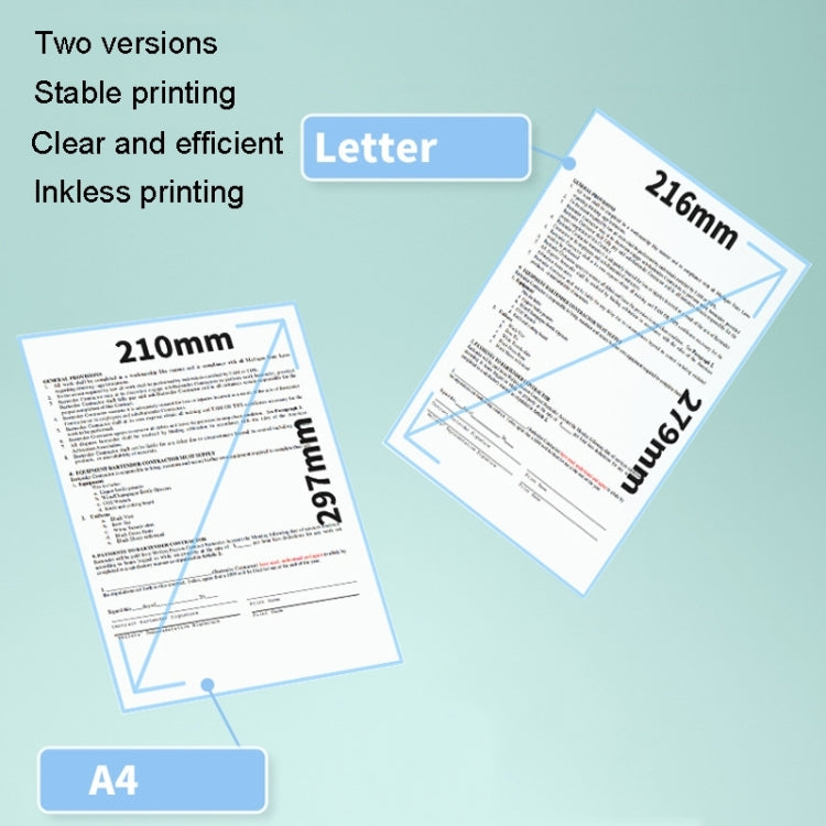 For Phomemo M08F 200sheets Thermal Printing Paper Compatible for MR.IN Brother Pocket Jet / MT800, Style: A4