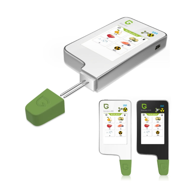 Greentest ECO6 Vegetable, Fruit, Meat Food Nitrate Water Quality Nuclear Radiation Environmental Detector, EU Plug, ECO6 White, ECO6 Black