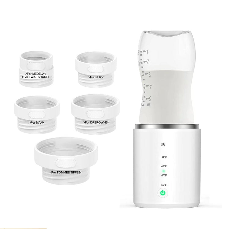 Baby Bottle Warmer 10000mAh USB Rechargeable Heater With 5 Adapter(English)