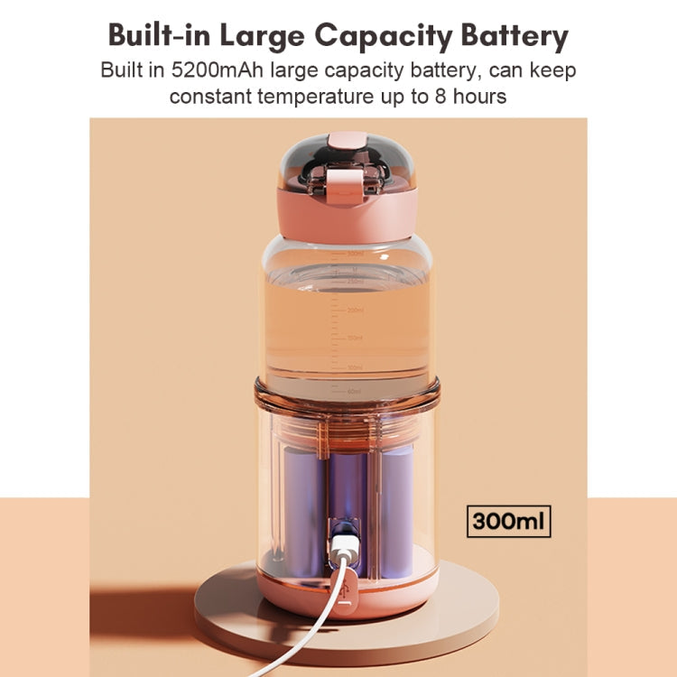 300ml Wireless Instant Water Warmer Electric Kettle for Baby Formula With 5200 mAh Battery Capacity, 300ml 5200 mAh (Pink), 300ml  5200 mAh (Blue), 300ml  5200 mAh (White)