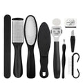 10 In 1 Foot File Clean Tool Kit Foot Care Pedicure Tools Set, 10 In 1