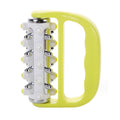 Handheld Curved Five-row Iron Column Roller Soothing Massager