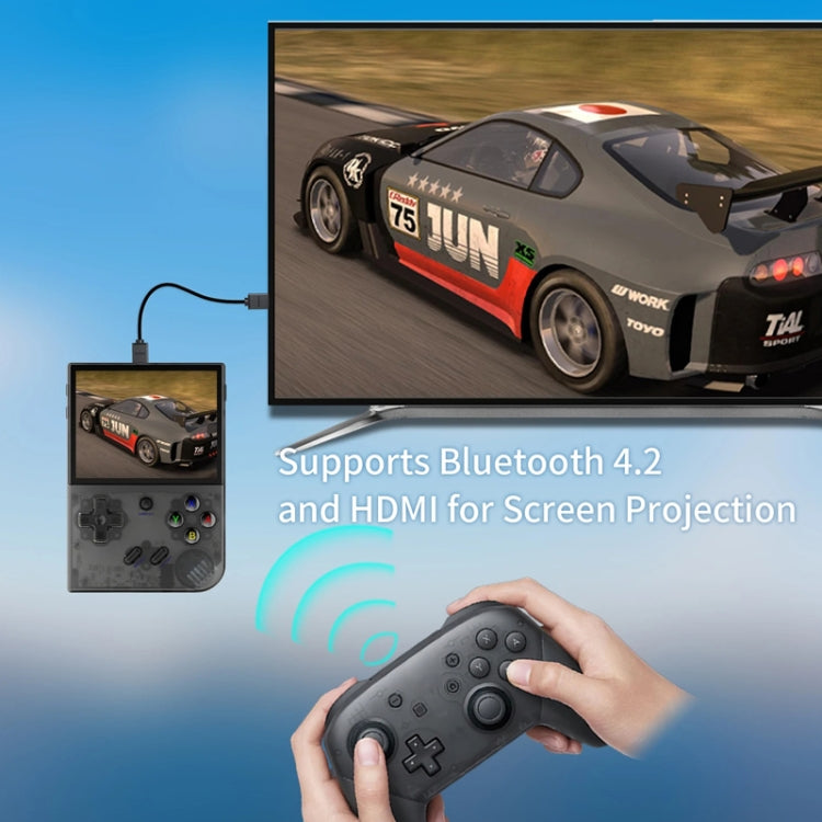 ANBERNIC RG35XX PLUS  Handheld Game Console 3.5-Inch IPS Screen Support HDMI TV 64GB(Retro Gray)