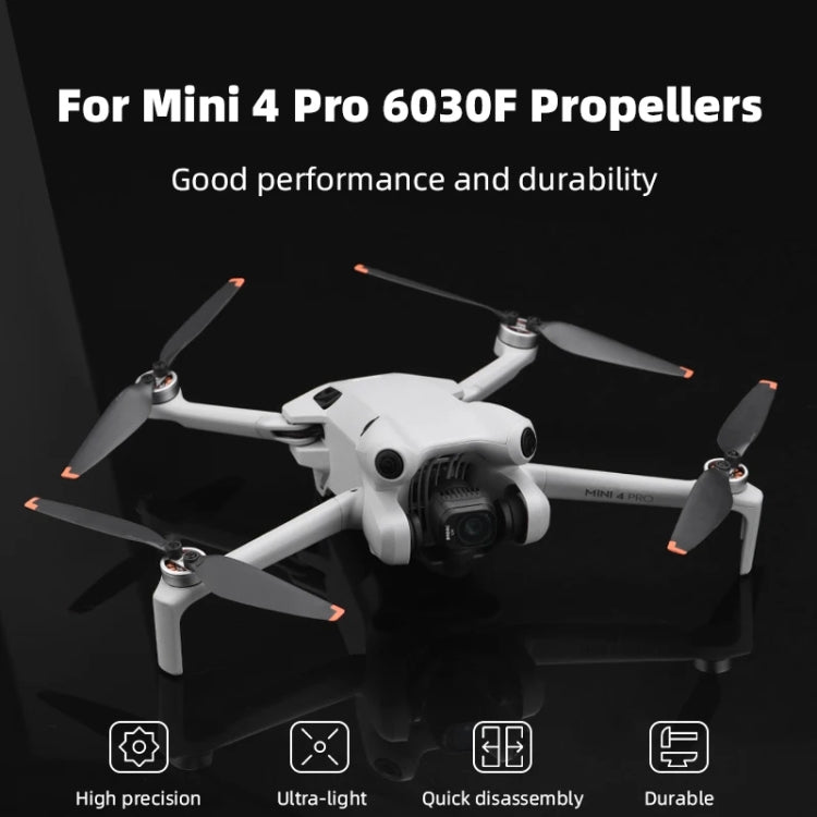 Drone Propeller Blades 6030F Props Replacement Parts, For DJI Mini 4 Pro 2pairs, For DJI Mini 4 Pro 4pairs