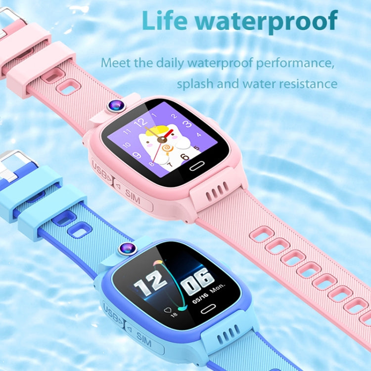 Y36 1.44-inch 4G Video Call Waterproof Smart Children Phone Watch with SOS Function(Blue)