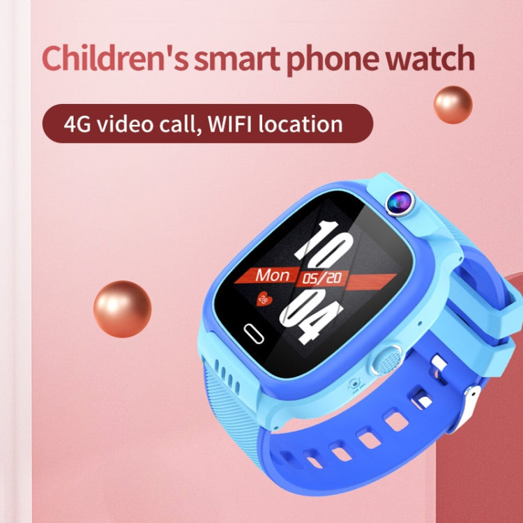 Y36 1.44-inch 4G Video Call Waterproof Smart Children Phone Watch with SOS Function(Blue)