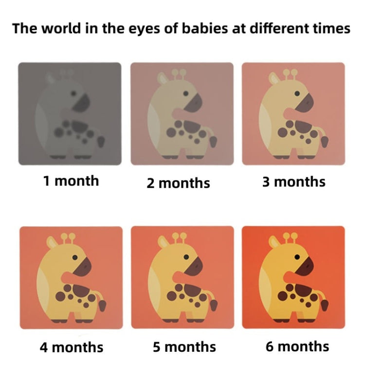 20pcs /Book Baby Early Learning Card Children Eye Care Visual Stimulation Card, Style: 1-order Black And White
