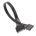 Power Supply SATA 15Pin Male And Female Extension Cable Durable Hard Disk Drive Power Connection Cables, 30cm 15Pin, 60cm 15Pin