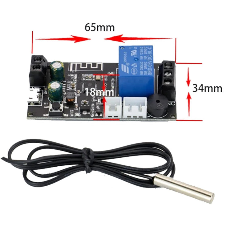 WIFI Wireless Cell Phone Remote Thermostat Control Switch Module, No Display, Digital Tube Display, LCD Display