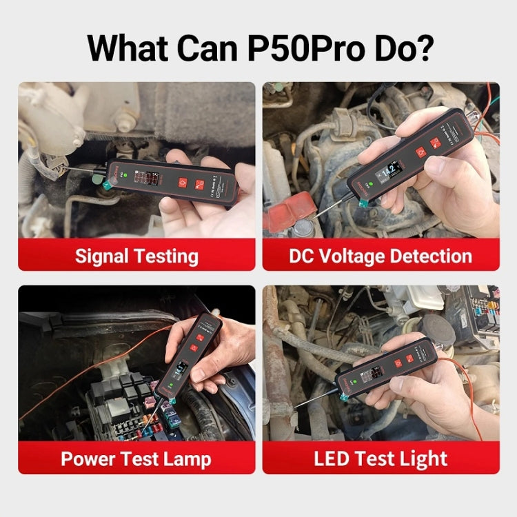 JDiag Mini Circuit Tester AC/DC Detection Multi-function Oscilloscope, P50 PRO