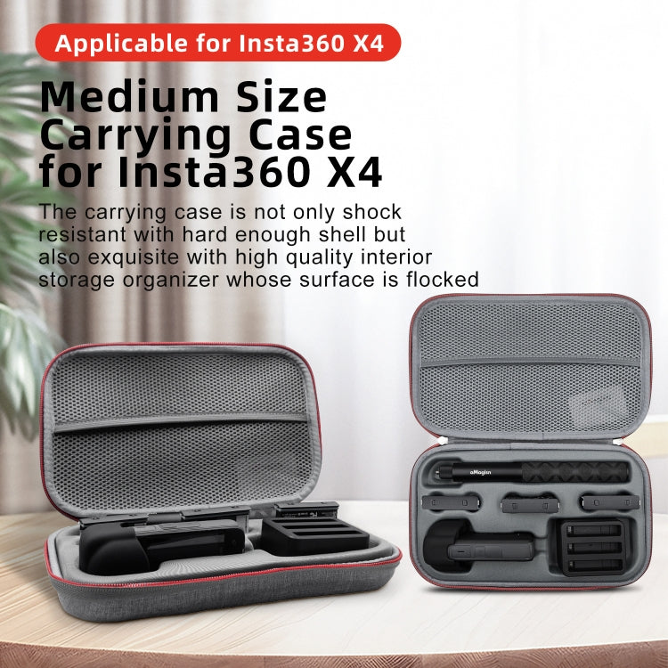 For Insta360 X5 / X4 aMagisn Medium Storage Bag Clutch Bag Protective Case, Medium