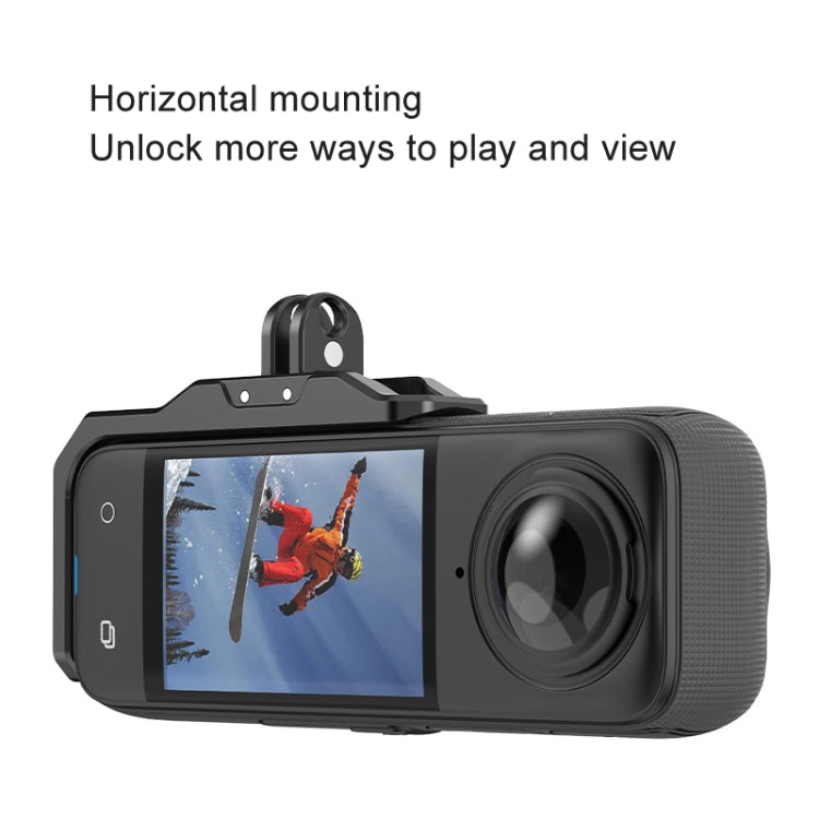 For Insta360 X4 / X3 Hepail Horizontal And Vertical Shooting Quick Release Metal Magnetic Bracket, AC45
