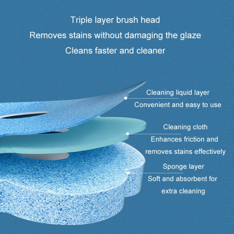 Effortless Lavender Clean: 6-Piece Disposable Toilet Brush Set with Lemon Scented Brush Heads for Refreshing Toilet