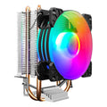COOLMOON Frost Double Copper Tube CPU Fan Desktop PC Illuminated Silent AMD Air-Cooled Cooler, P2 Magic Moon Edition Single Fan, P22 Magic Moon Edition Double Fan, P2 Streamline Edition Single Fan, P22 Streamline Edition Double Fan