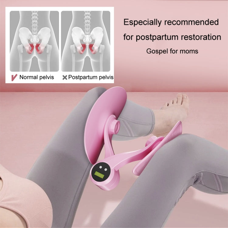 Yoga Clip Legs Pelvic Muscle Trainer Kegel Exercise Postpartum Repair Slim Legs Equipment, Pink, Counting Model Pink, Purple, Counting Model Purple