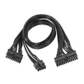 For EVGA 10Pin / 18Pin To 24Pin Flat Cable Module Cable Graphics Card Block Cord, 60cm For EVGA