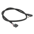 Motherboard USB 9Pin To Type-C Elbow Data Cable Braided Network Cable, 60cm Elbow