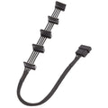 18AWG Large 4Pin Sleeve Grid 1 To 5 SATA Hard Drive Cage Cable, 40cm 4Pin 1 To 5