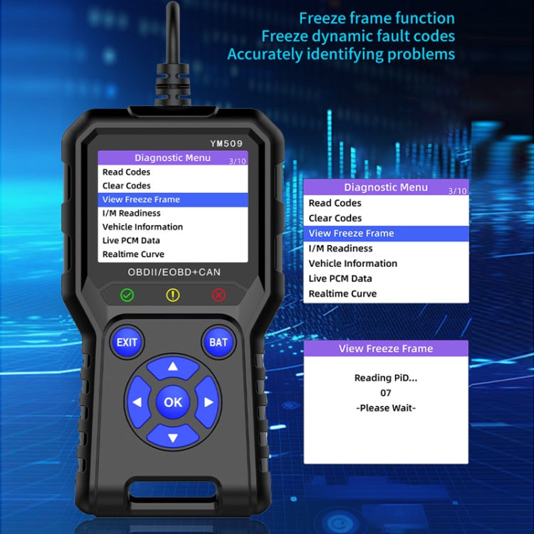 OBD2 Car Engine Fault Detection Diagnostic Instrument