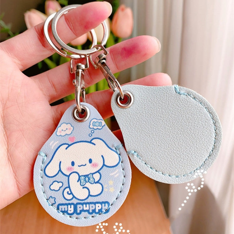 2pcs Cute Sensor Access Door Card Cover Keychain Elevator Water Drops Round Key Holder, Lovely Pacha