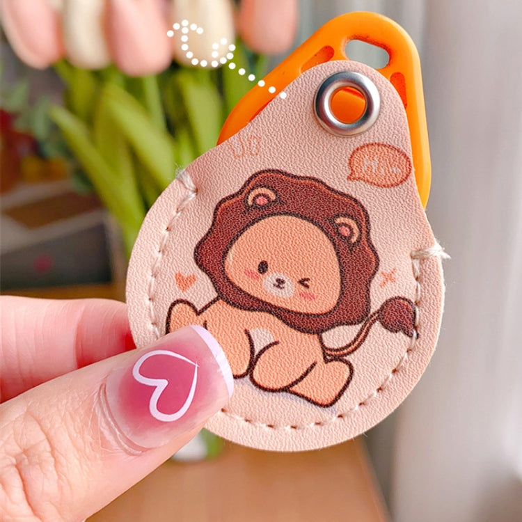 2pcs Cute Sensor Access Door Card Cover Keychain Elevator Water Drops Round Key Holder, Lovely Pacha