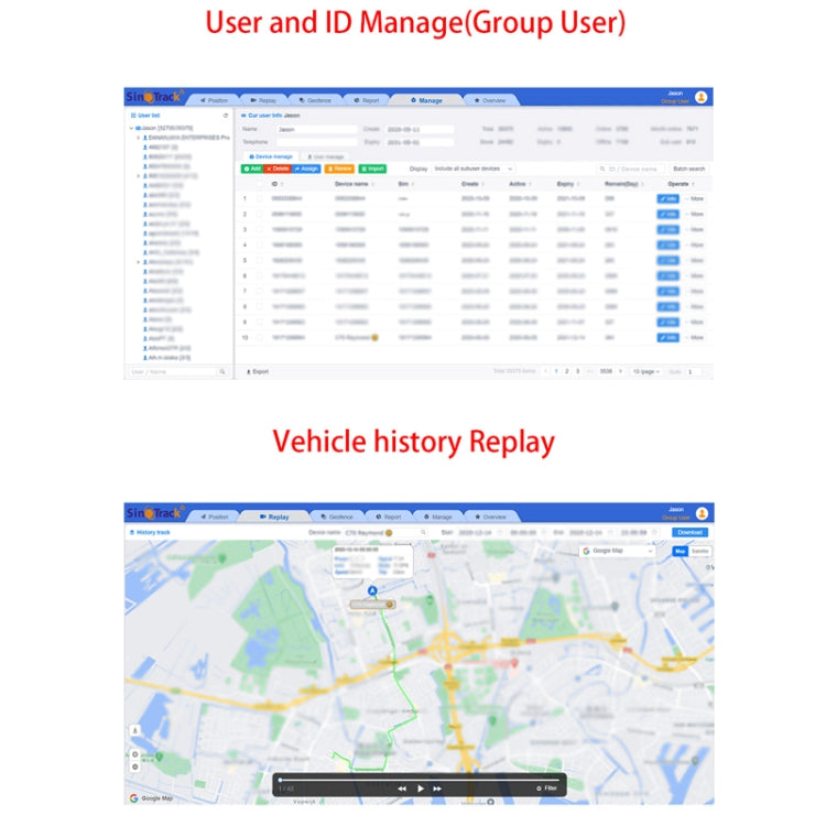 SinoTrack Wireless Car GPS Locator Anti-Theft Device, 2G