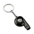 Car Tuning Accessories Turbo Keychain Decorative Pendant, Large Black, Large Gold, Large Bronze, Small Black, Small Gold, Small Green Antique