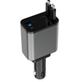 PD30W Car Charger With Retractable Cable, TYPE-C+8 Pin, TYPE-C+TYPE-C, 8 Pin+8 Pin