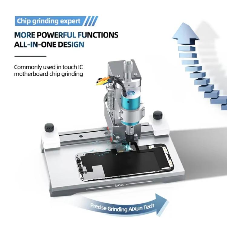 AiXun 2nd Generation Intelligent BGA Chip Polisher Phone Motherboard Automatic Repair Screen IC Degumming Machine, US Plug, EU Plug