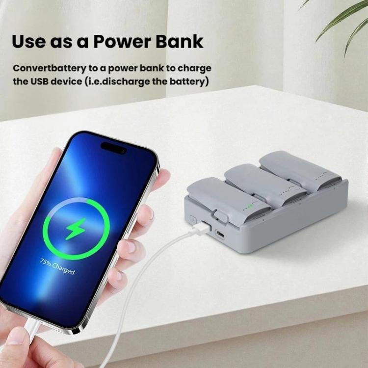 For DJI Neo 2 YX Triple Battery Charger Hub with PD 65W Fast Charging 3-Channel Power Management