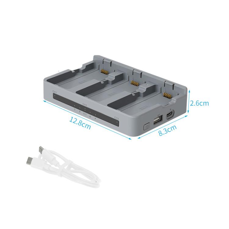 For DJI Neo 2 YX Triple Battery Charger Hub with PD 65W Fast Charging 3-Channel Power Management