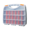 Hardware Tool Storage Box With Handle Adjustable Compartment Miscellaneous Box, Orange