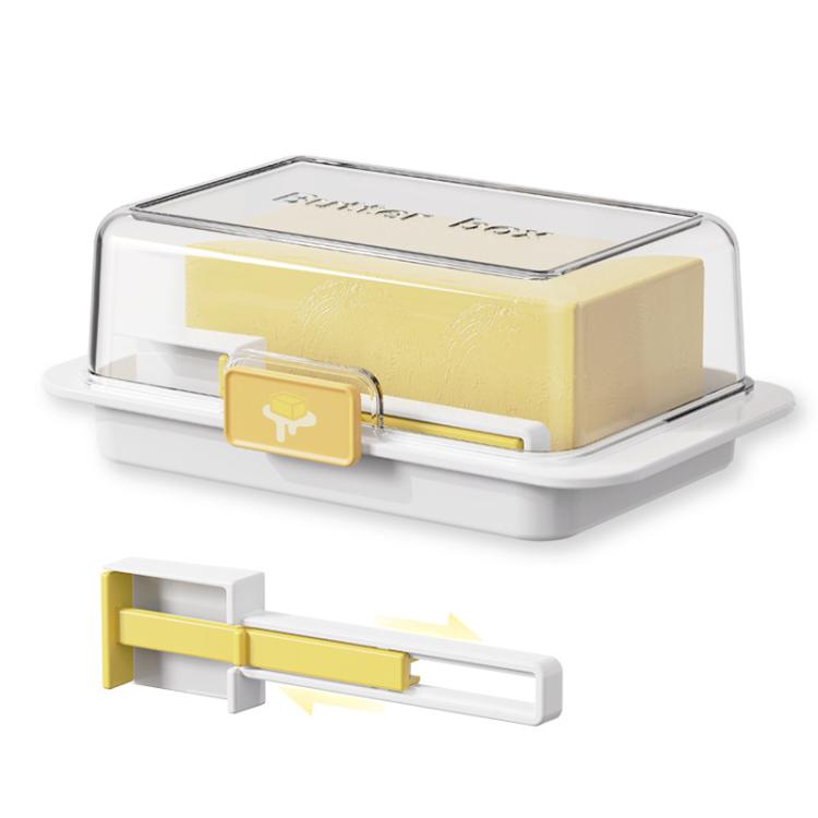 Easy Butter Cutter & Keeper with Lid Includes Convenient Measuring Spoon for Perfect Slices & Portions