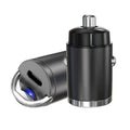 Mini Car Charger With Single Type-C Pull Ring For Cars Motorcycles, PD30W