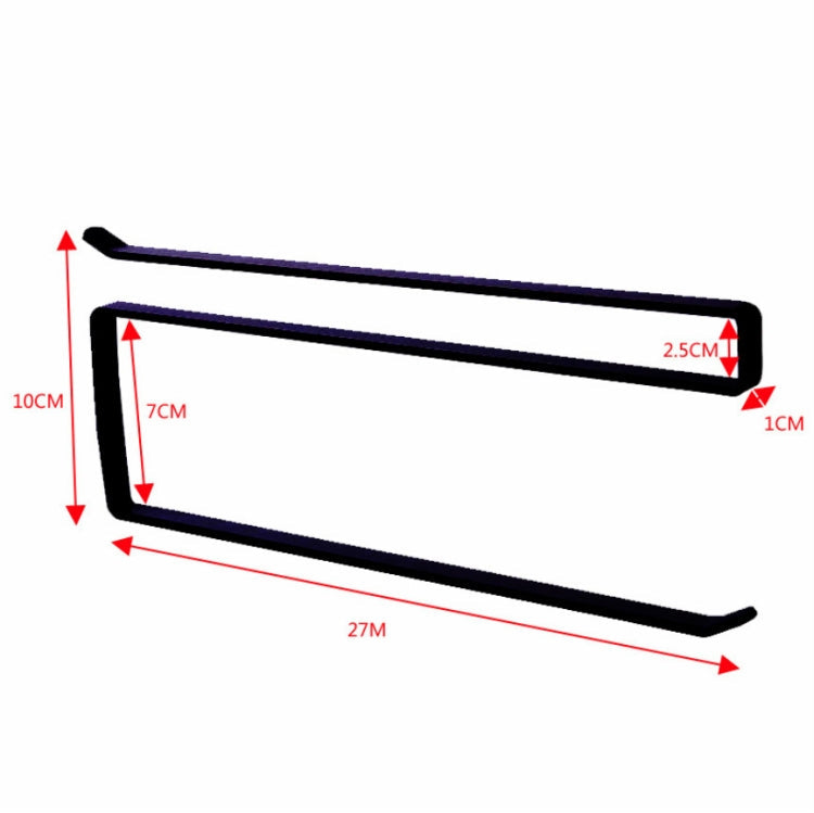Door Cabinet Hanging Paper Towel Rack Partition Layer Kitchen Paper Cling Film Storage Rack, Black