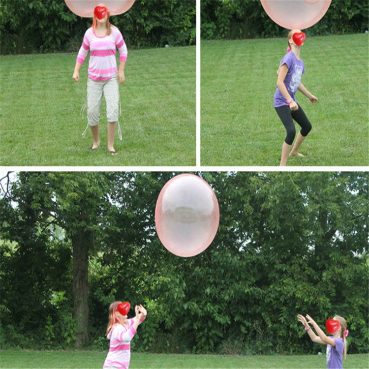Bubble Ball TPR Blowing Balloon Racket Ball Toy, Small, Middle, Large, Extra Large