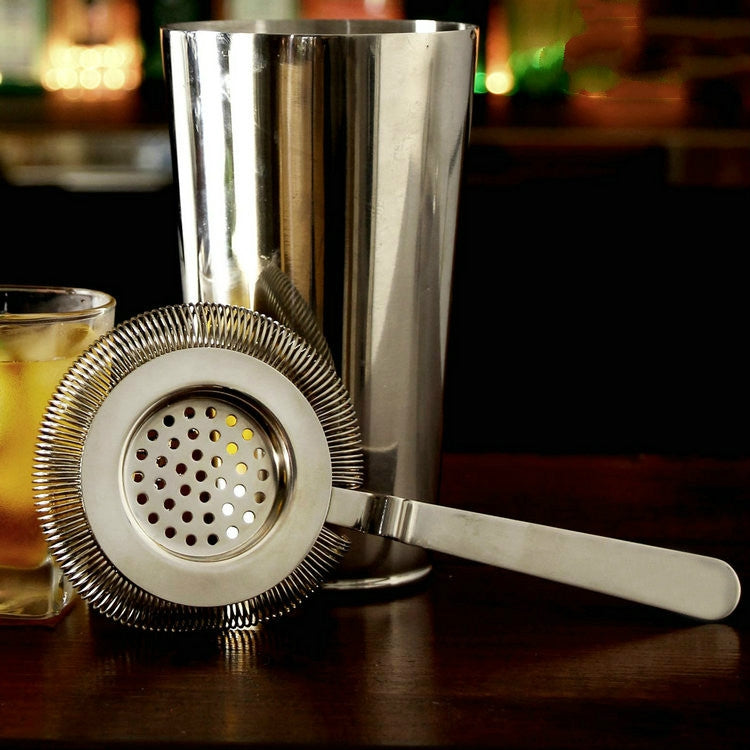 Stainless Steel Bartender Ice Filter Ice Trap Cocktail Strainer, Stainless Steel, Rose Gold, Gold, Black