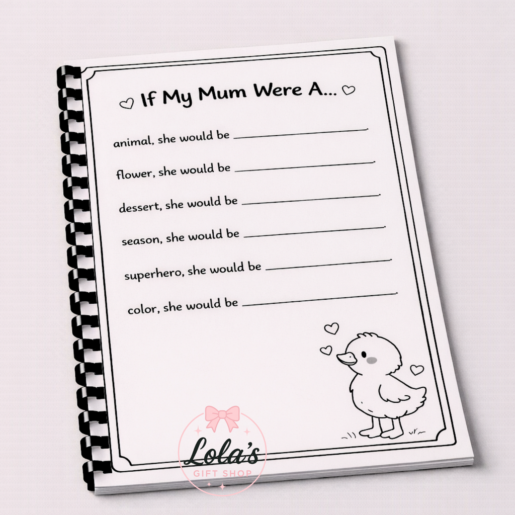 Mama Goose & Me Mother’s Day Activity Book | A4 Spiral Bound Keepsake Gift