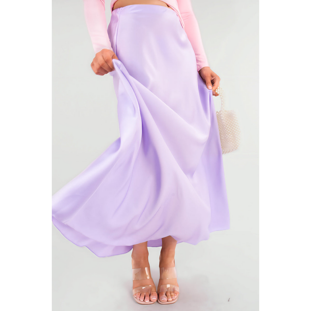Lightweight High Waisted Maxi Skirt