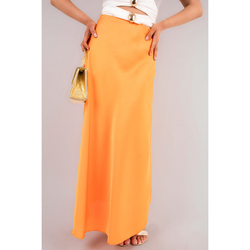 Lightweight High Waisted Maxi Skirt